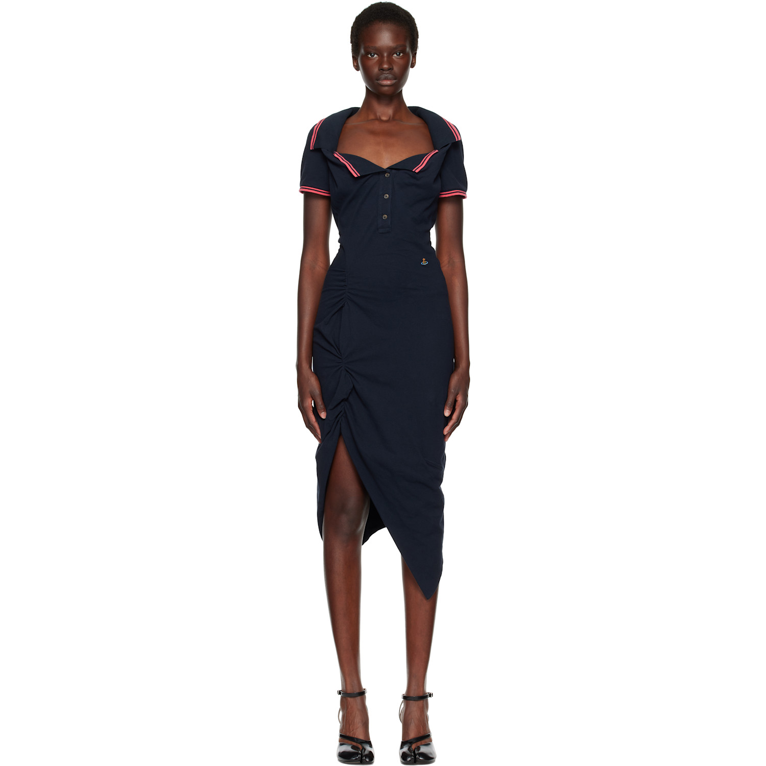 Black Long Monday Pulling Midi Dress