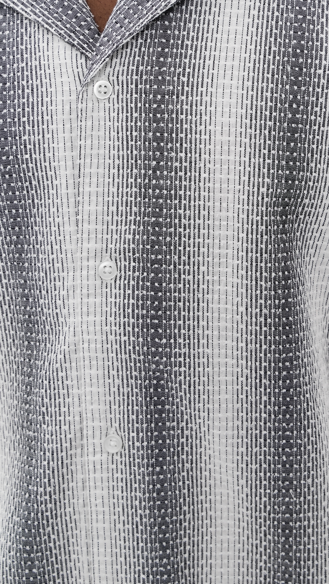 Eren Woven Shirt Midgrey/White