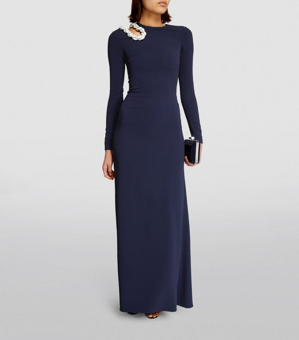 Embellished Cut-Out Maxi Dress
