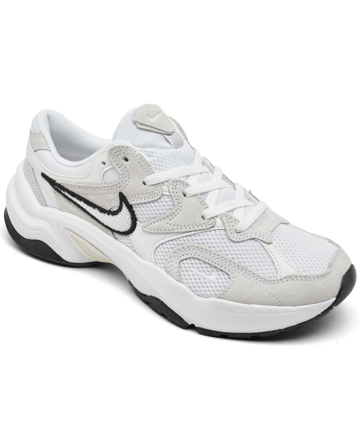 Women's AL8 Casual Sneakers from Finish Line - white, grey, black