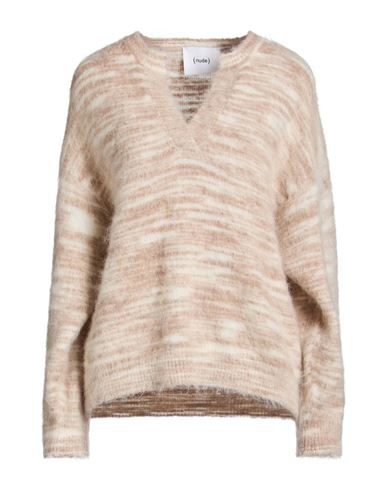 Woman Sweater Beige Size 2 Wool, Mohair wool, Polyamide, Elastane