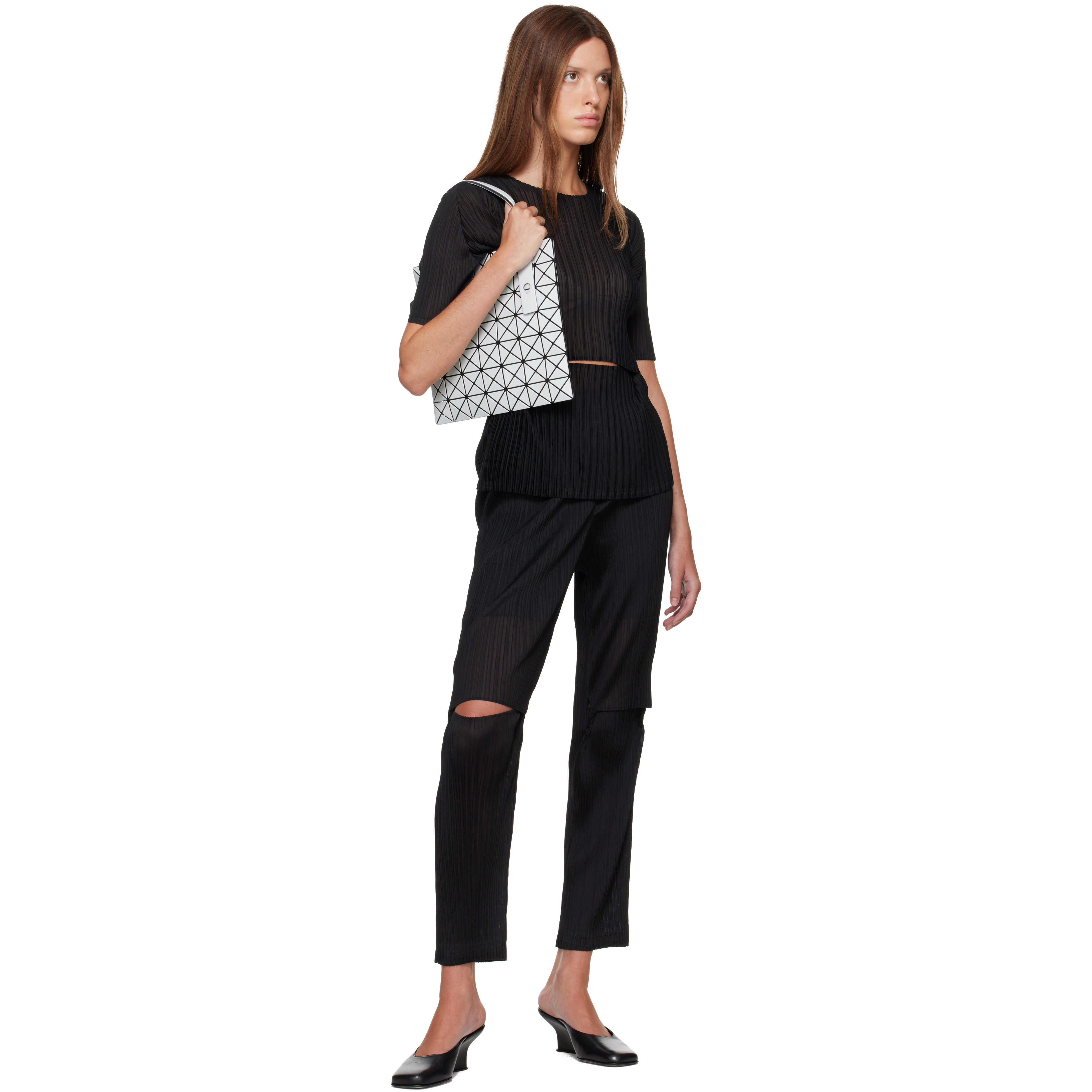 Gray Prism Gloss Tote