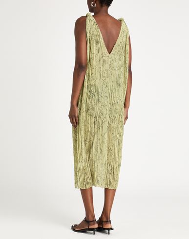Woman Midi dress Light green Size L Polyester