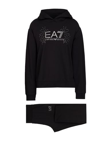 Ea7 Woman Tracksuit Black Size L Cotton, Modal, Elastane