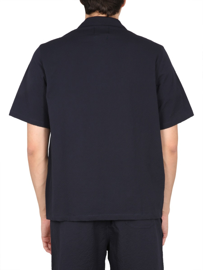 Navy Blue Solid Shirt