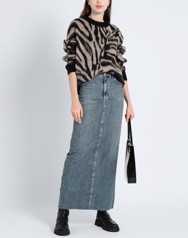 Topshop Woman Denim skirt Blue Size 2 Cotton, Elastomultiester