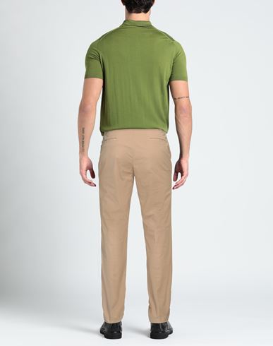 Man Pants Camel Size 38 Cotton, Elastane