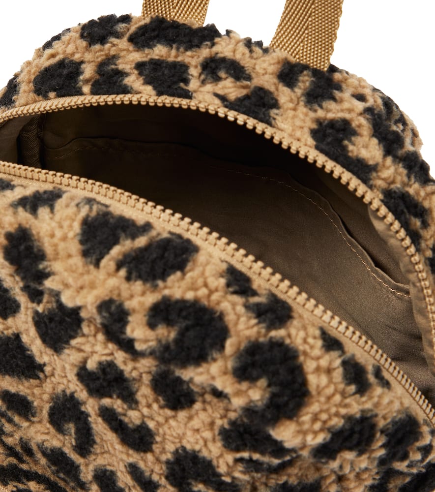 Liewood Allan printed faux shearling backpack