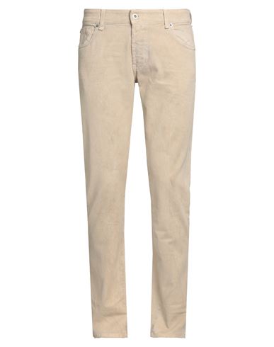Man Pants Beige Size 30 Cotton, Elastane