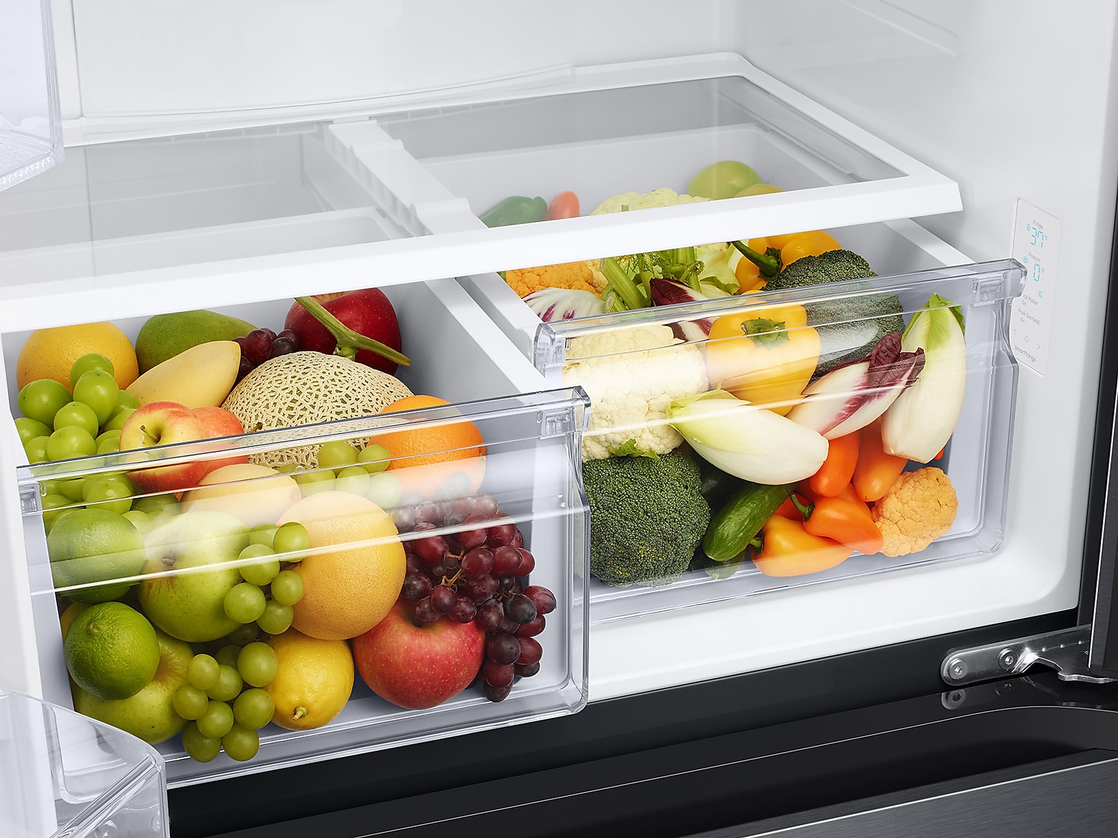 19.5 cu. ft. Smart 3-Door French Door Refrigerator in Black(RF20A5101B1/AA)