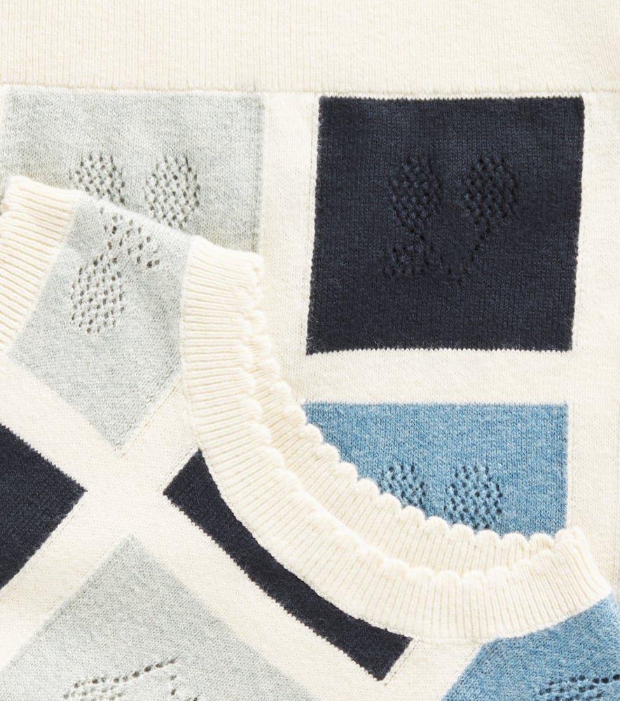 Elda cotton and cashmere sweater vest