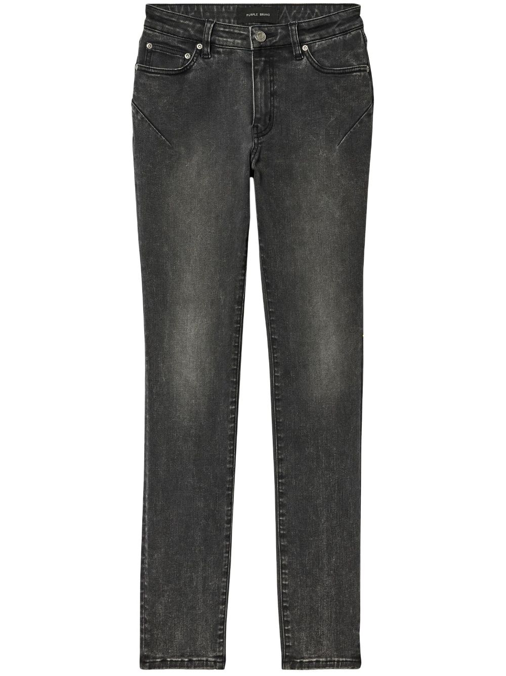 Mid-rise skinny-cut jeans - Grey
