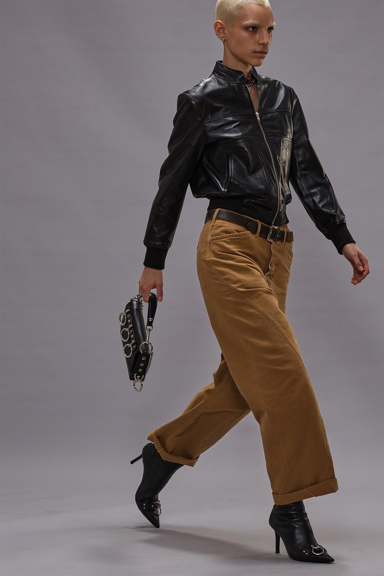 R13 Curved Seam Army Pant - Light Brown