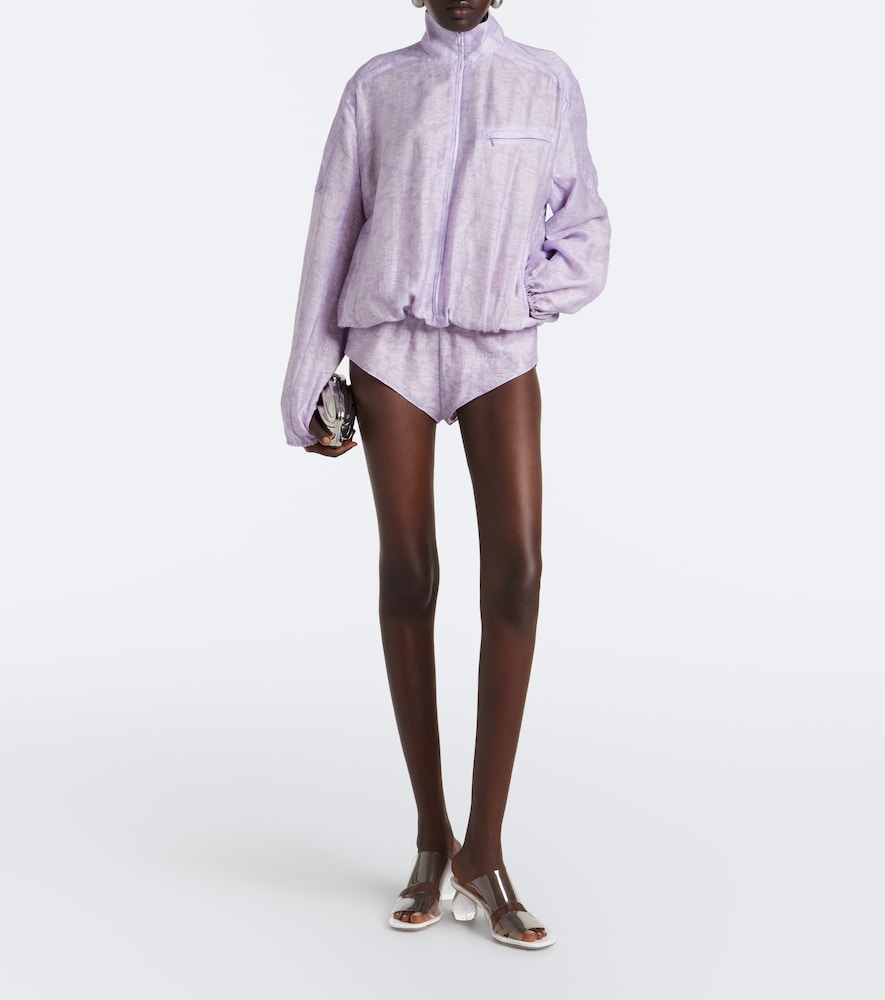 Light Leak jacquard romper