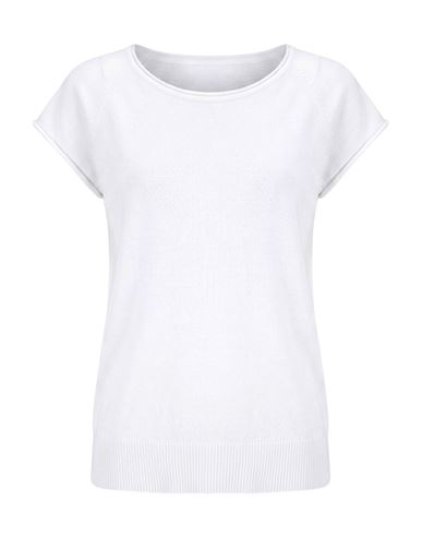 Woman Sweater White Size 8 Cotton