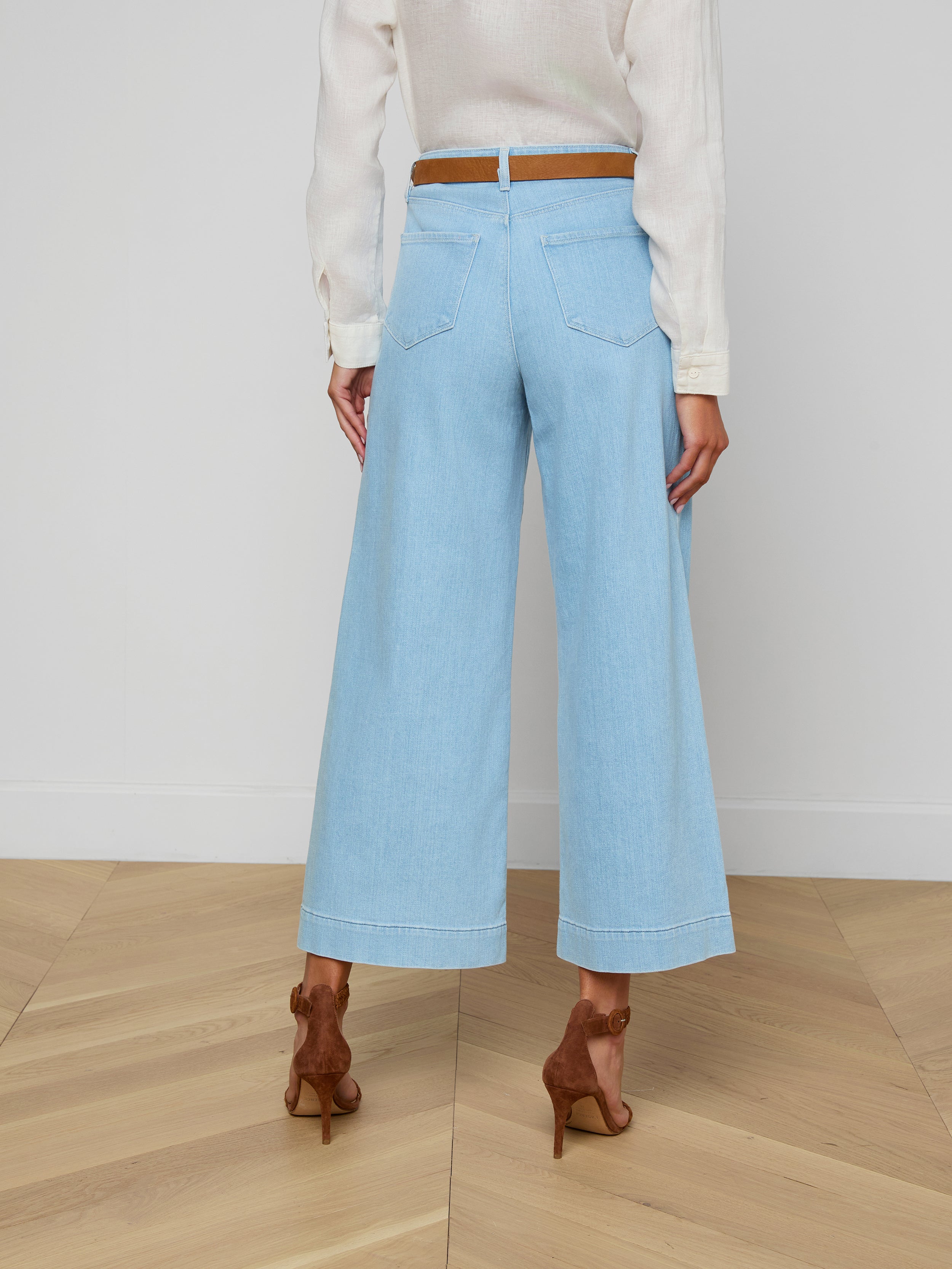Houston Cropped Wide-Leg Jean In Bayridge