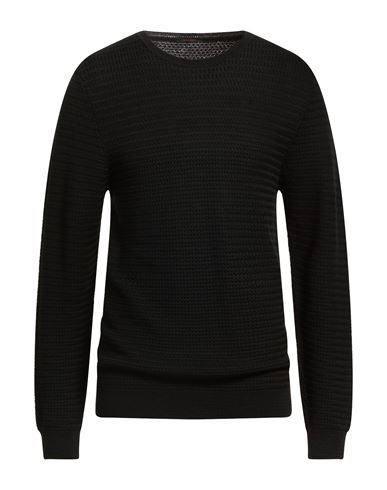 Man Sweater Black Size L Wool, Acrylic
