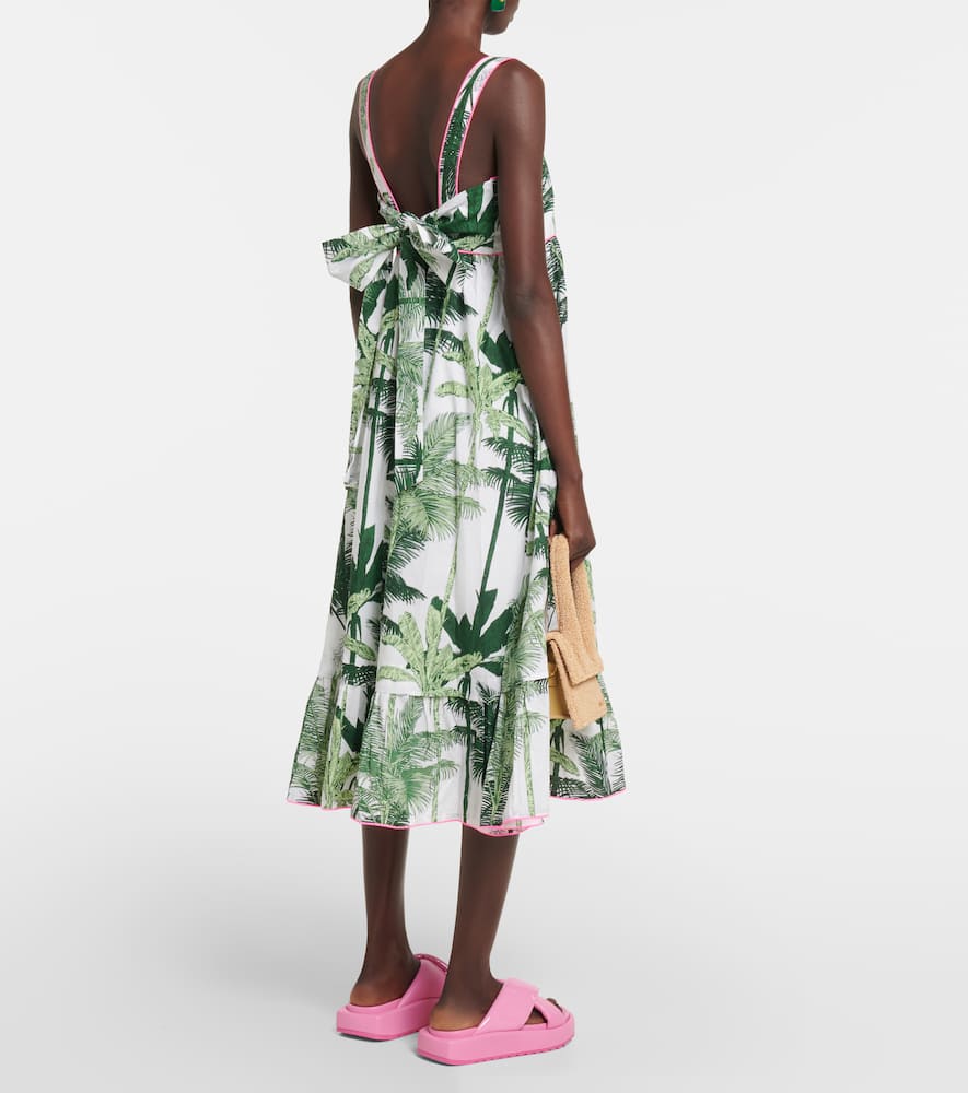 Juliet Dunn Printed cotton midi dress