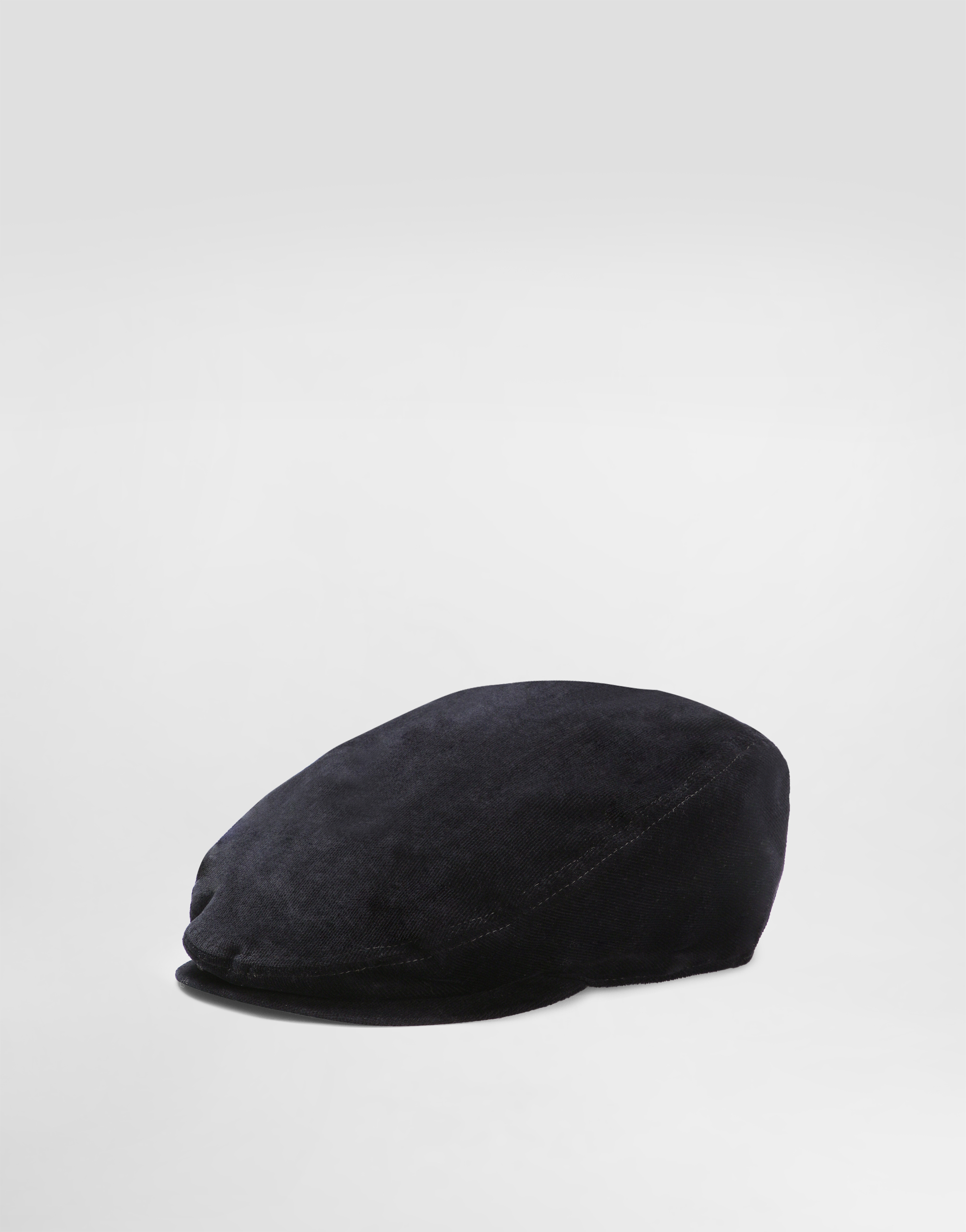 Velvet flat cap