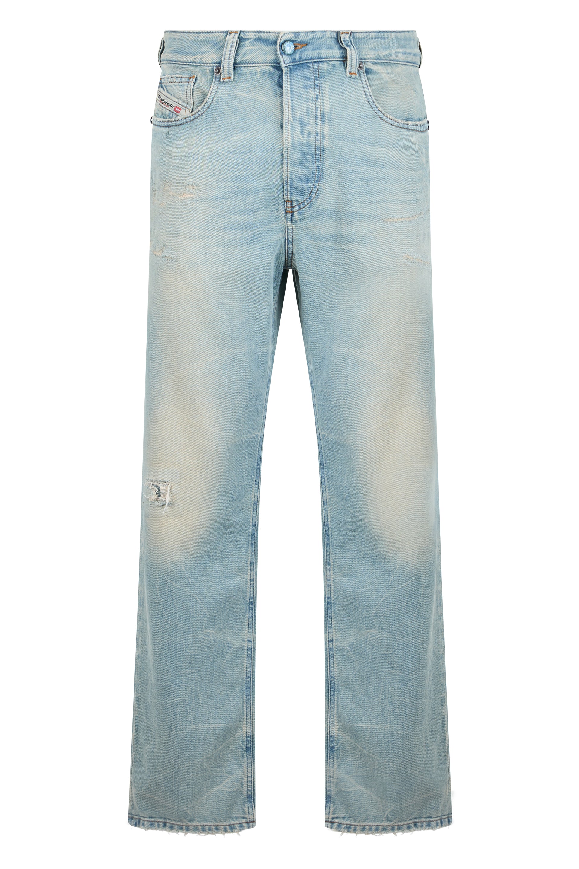 Straight Jeans in Cotton-Blend Denim