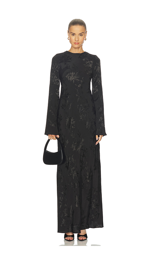 HEMANT AND NANDITA Back Ties Maxi Dress in Black. S also in XXS, XS, M