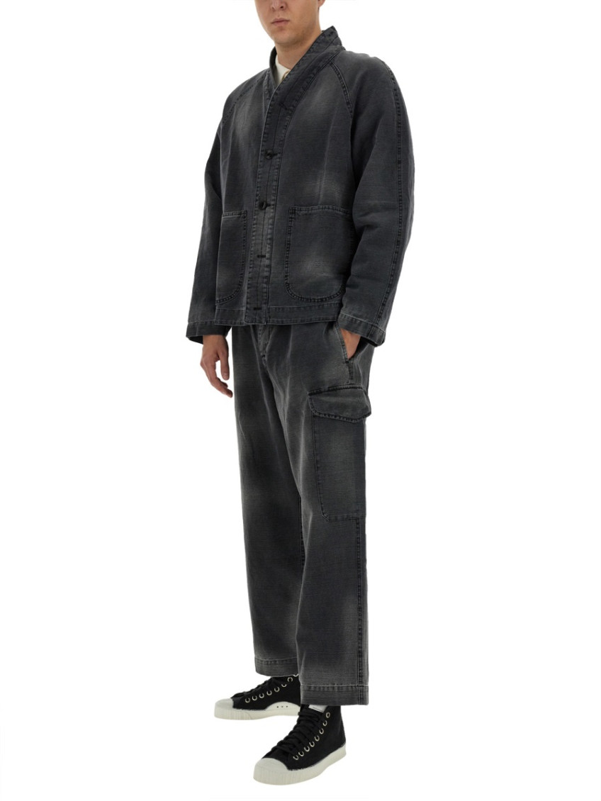 Black Solid Shawl Neck Jacket
