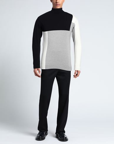 Man Turtleneck Midnight blue Size L Polyacrylic, Merino Wool, Polyamide, Elastane