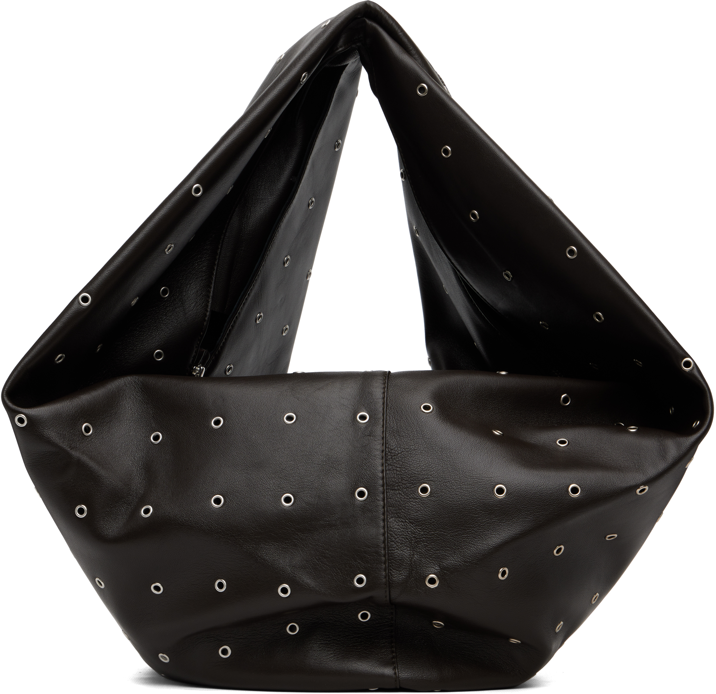 Brown Luna Eyelets Bag