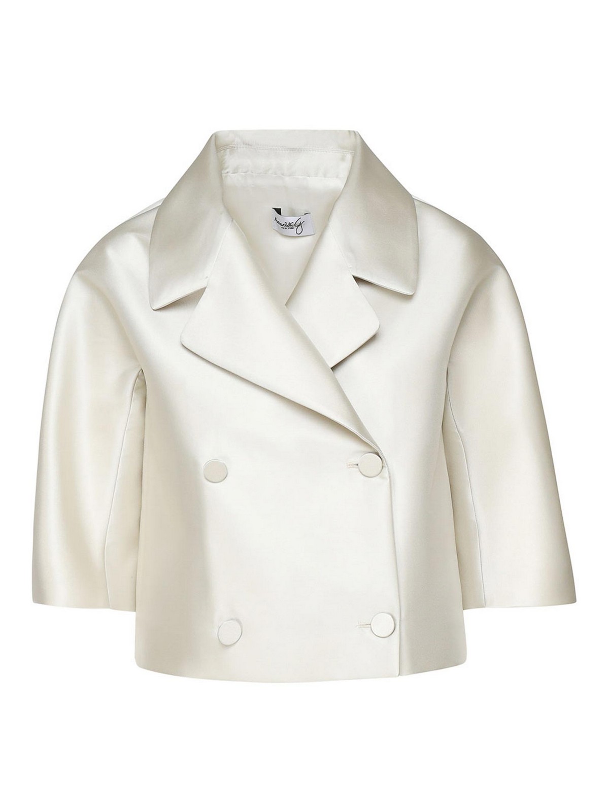 Short Cut Satin Jacket