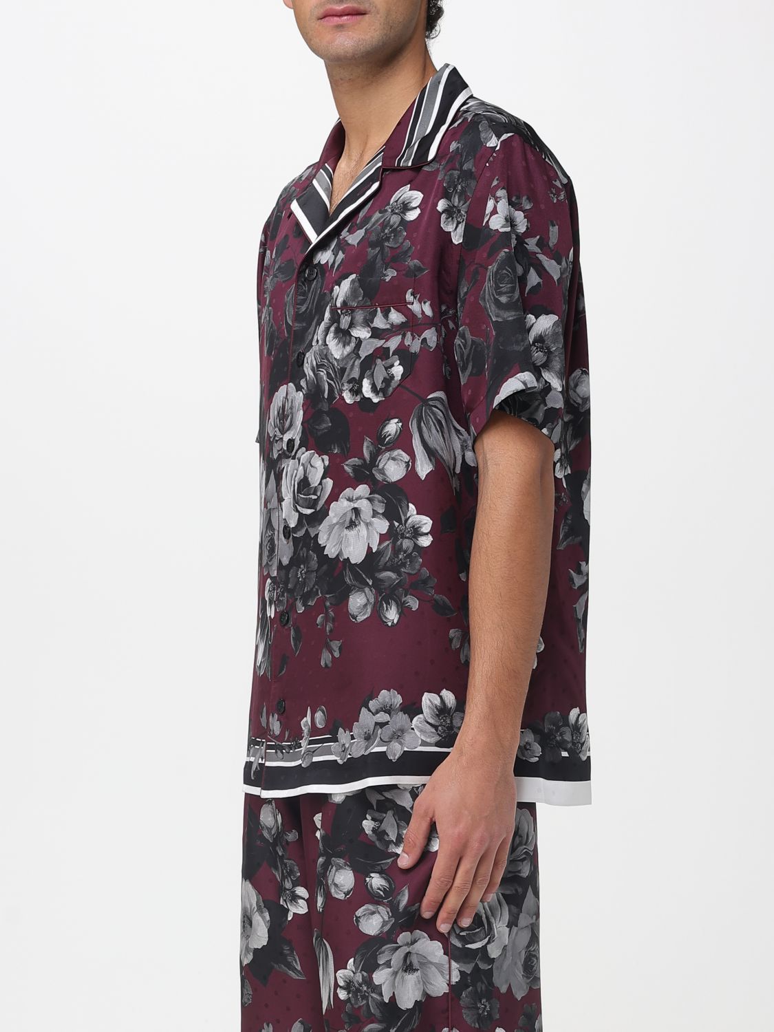 Shirt Men color Burgundy
