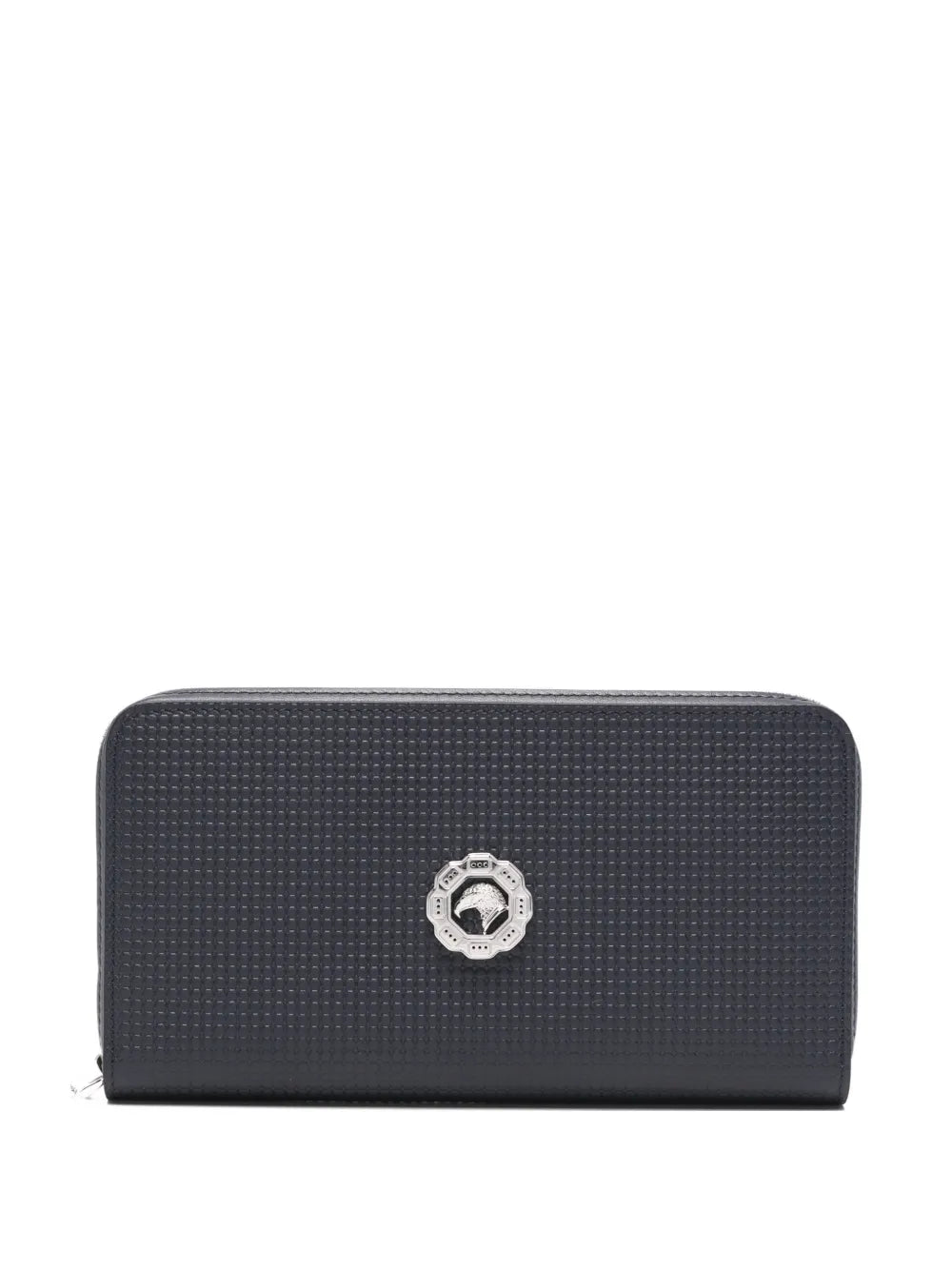 Logo-Plaque Leather Wallet — black