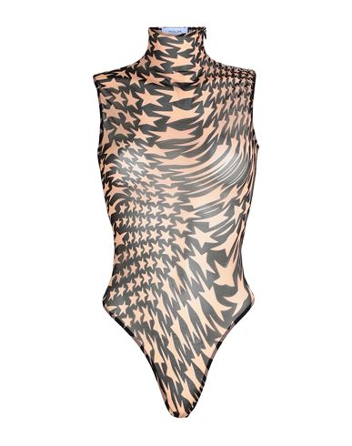 Mugler Woman Bodysuit Black Size 4 Polyamide, Elastane