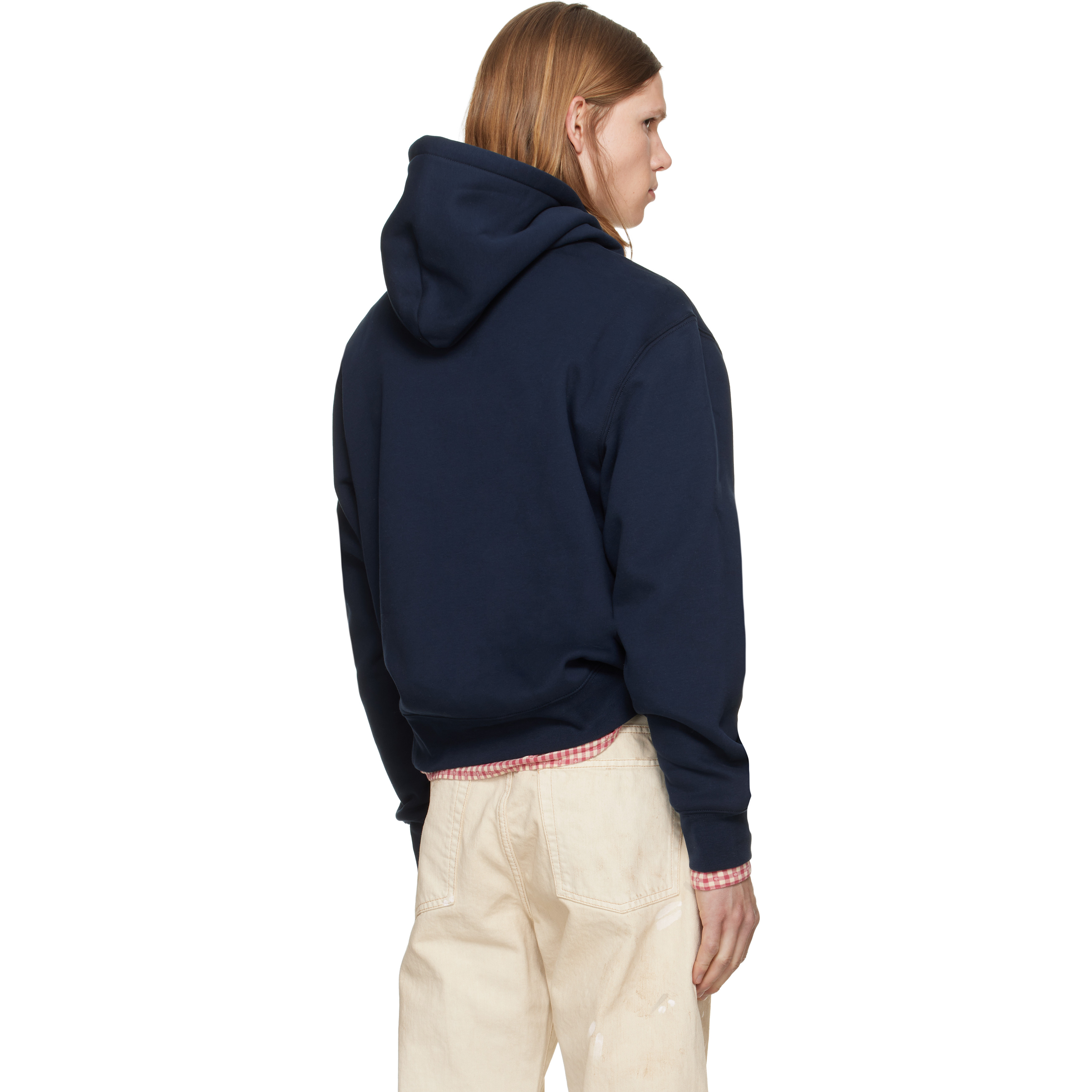 Navy Polo Bear Skiier Hoodie