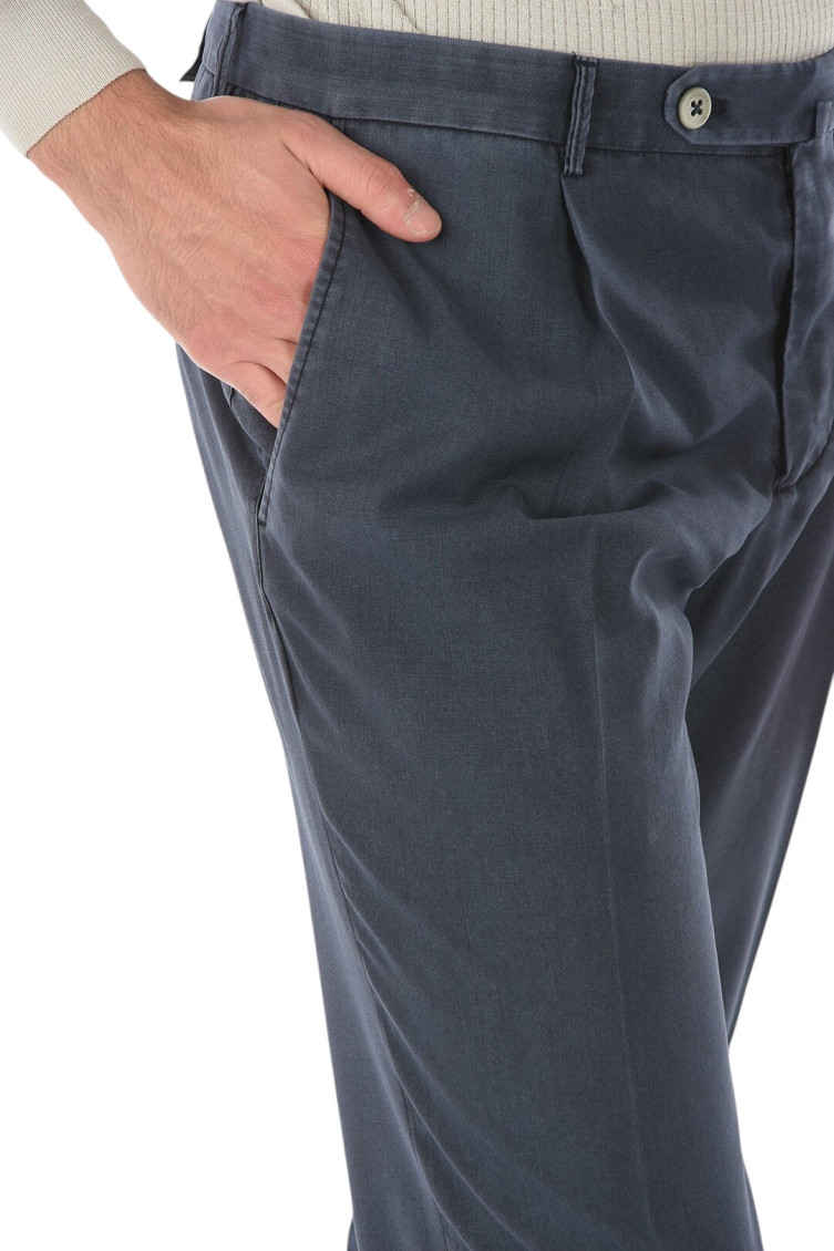 Blue Regular Chino Pants