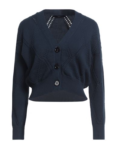 Woman Cardigan Midnight blue Size XS Cotton, Polyamide