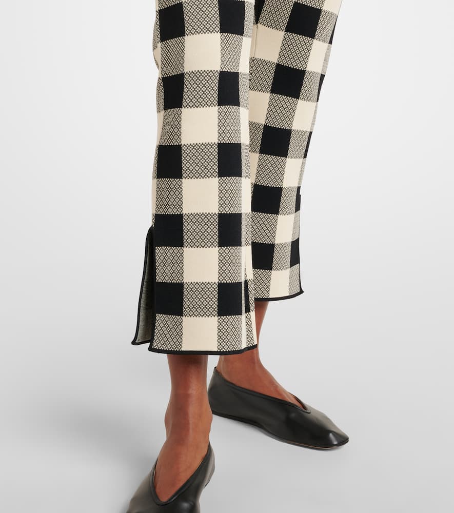 Pippa checked flared pants