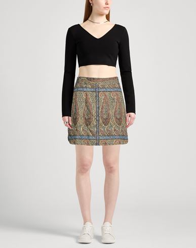 Woman Mini skirt Sand Size M Cotton