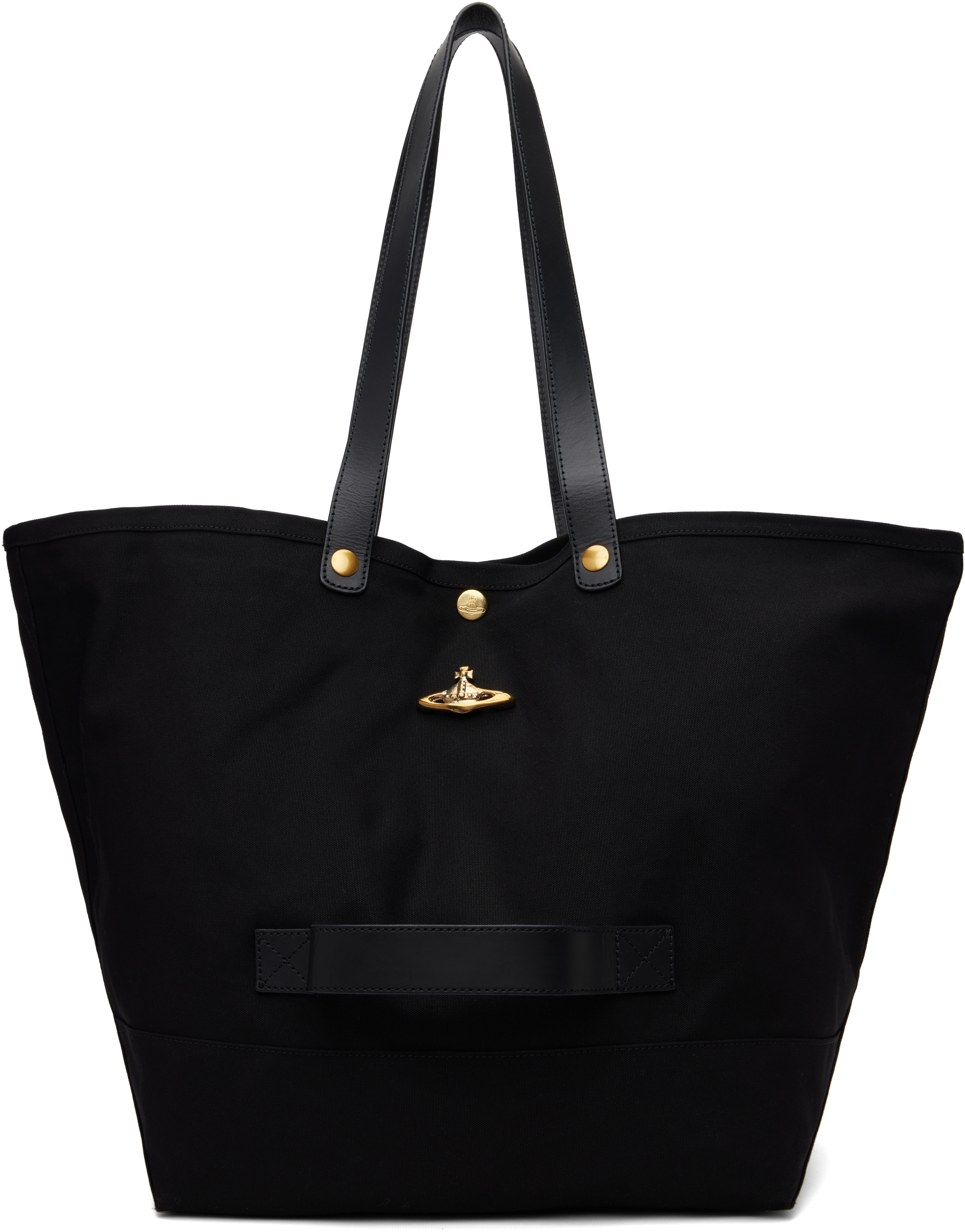 Black Utility Small Shopper Tote