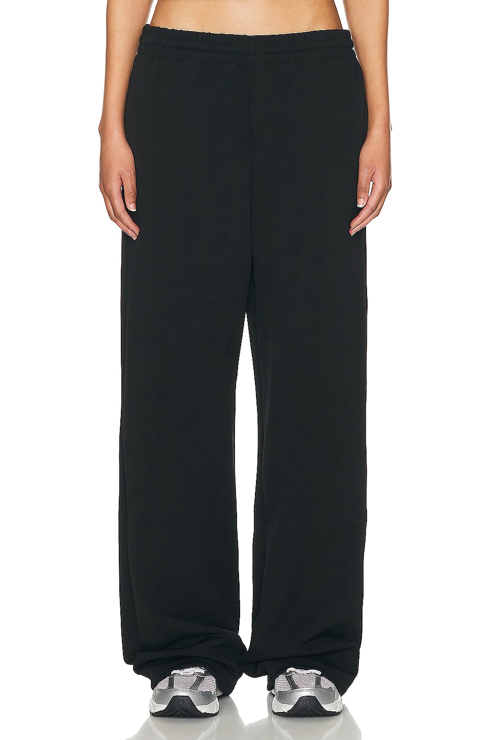 WARDROBE.NYC Semi Matte Track Pant in Black - Black.  XS also in