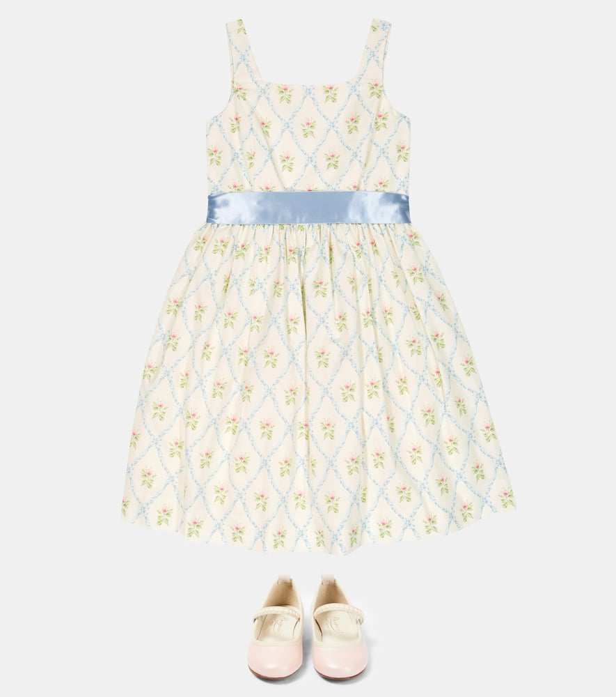 Polo Ralph Lauren Kids Printed cotton and silk dress