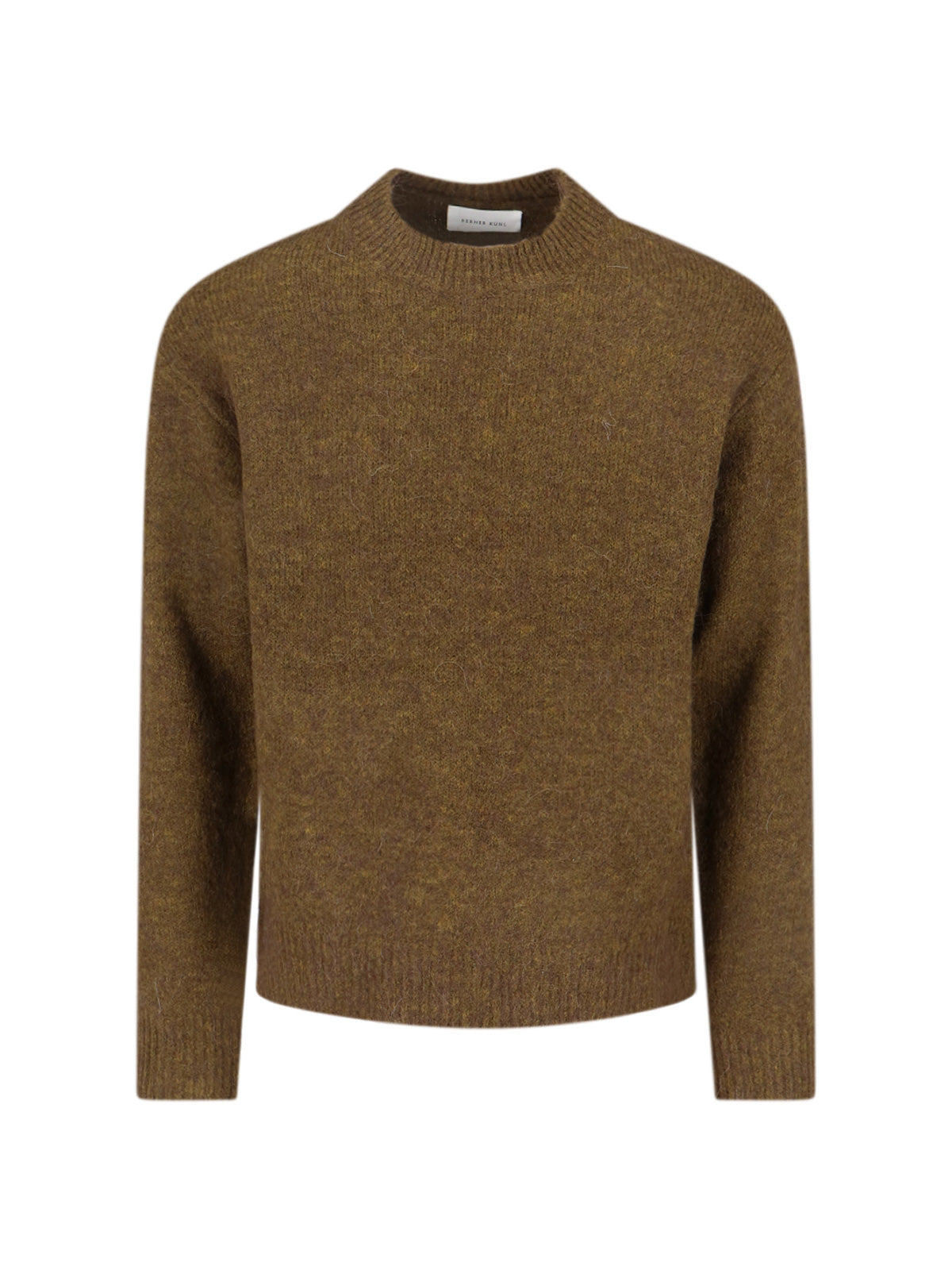 Alpaca Wool Blend Crewneck Sweater for Men