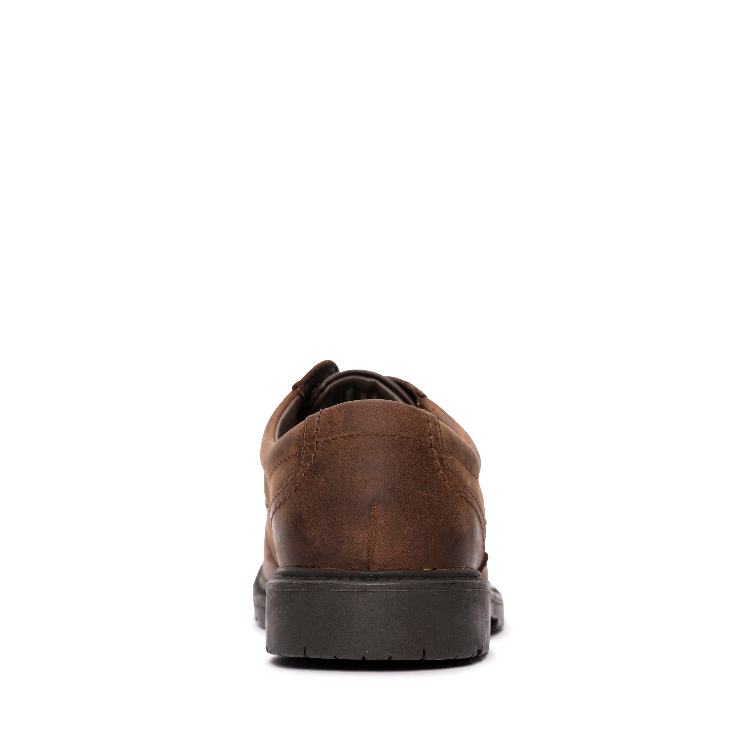 Clarks Lane Stride Brown Leather Derby Shoe