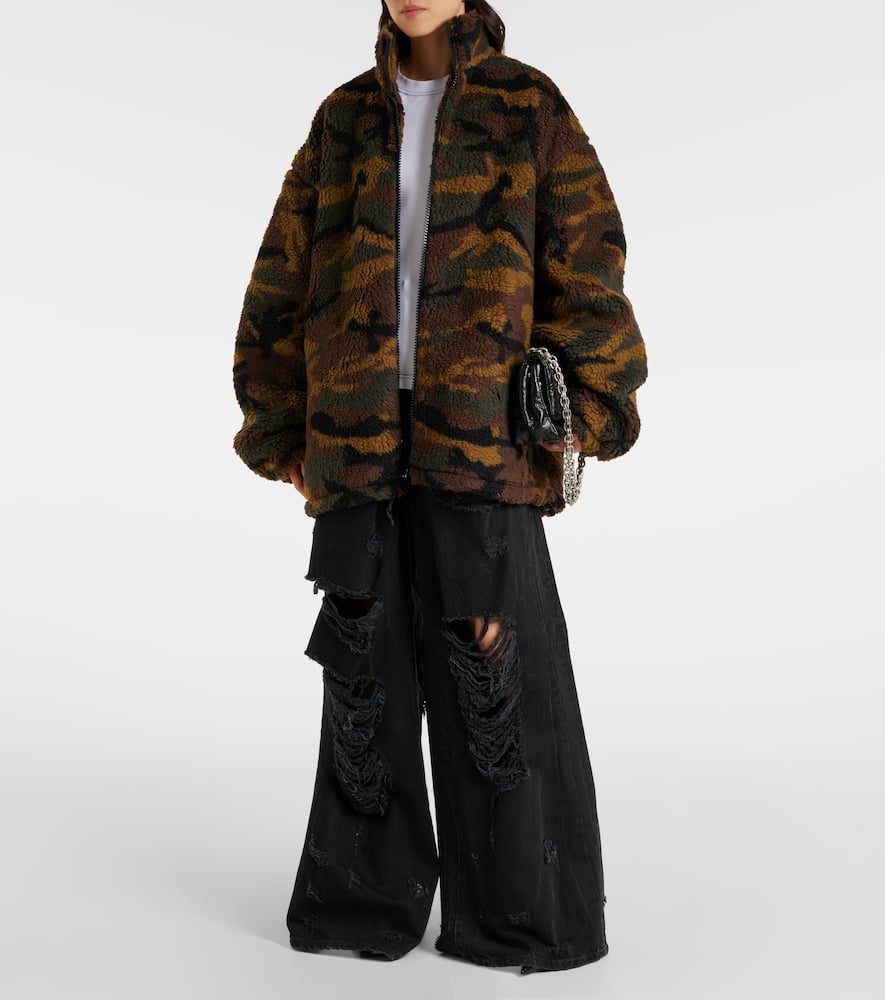 Camo fleece jacket