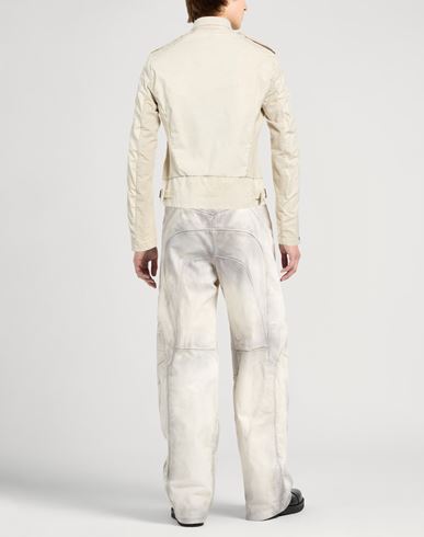 Man Jacket Beige Size 40 Cotton, Elastane