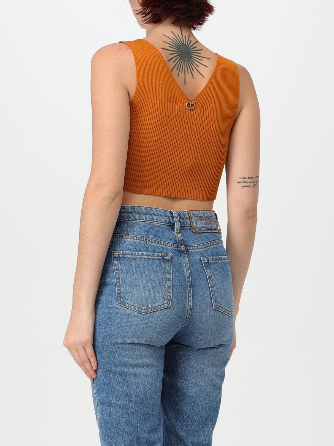 Ribbed crop top - Grey