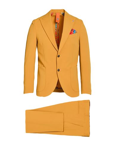 Man Suit Mustard Size 36 Polyester, Viscose, Elastane