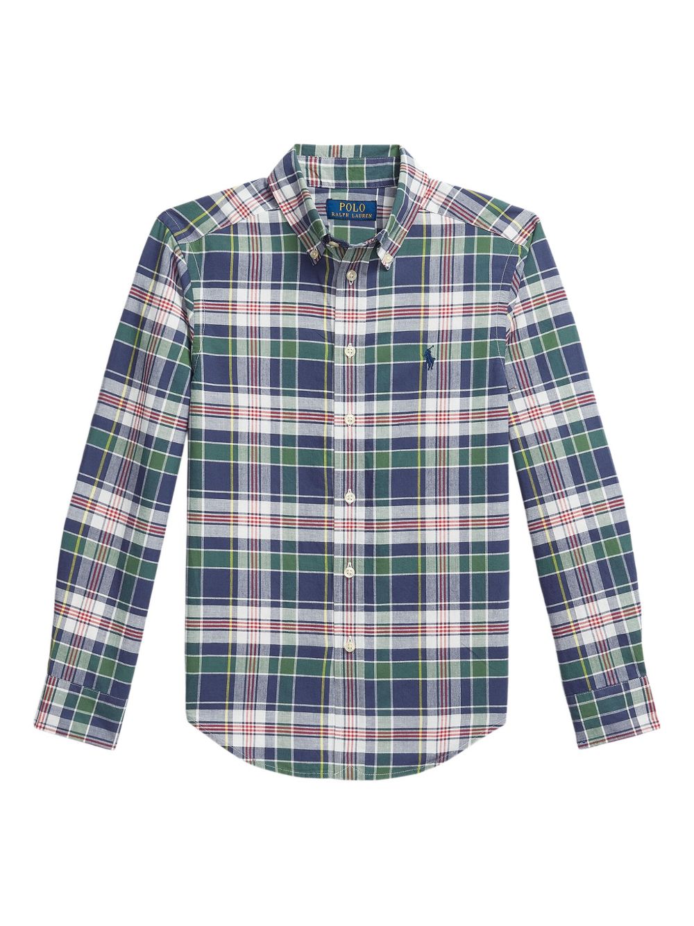 Check-print shirt - Blue
