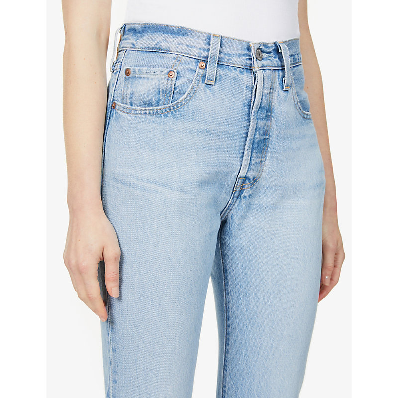 Womens Luxor Last 501 Straight-leg High-rise Stretch-denim Jeans