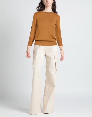 Woman Sweater Camel Size 12 Merino Wool
