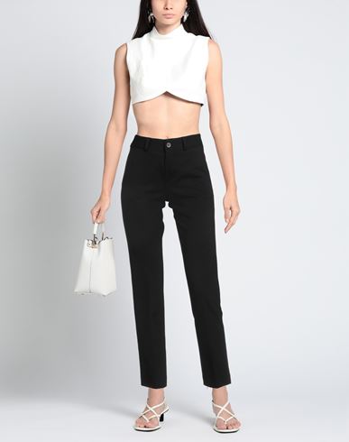 Woman Pants Black Size 2 Viscose, Polyamide, Elastane